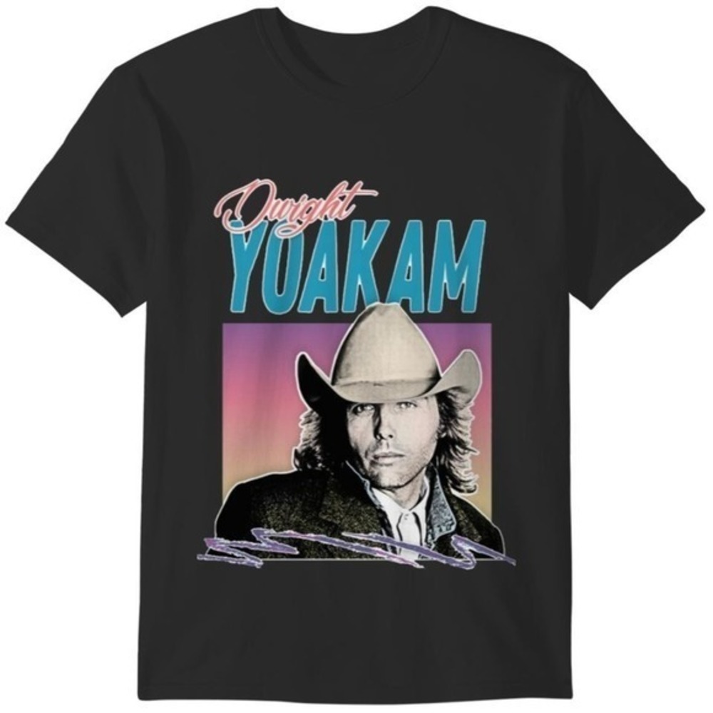 Dwight Yoakam 80S Styled Retro Design Dwight Yoakam Tshirt